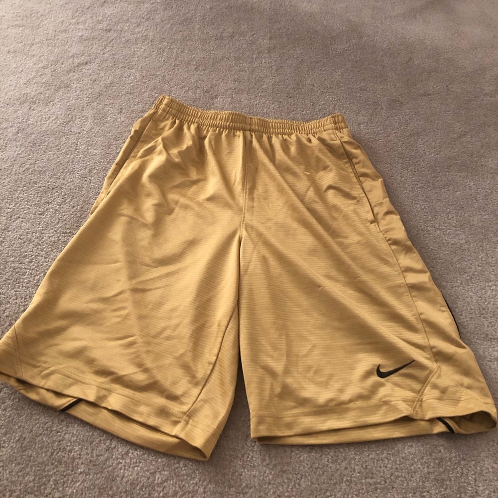 Gold Nike Athletic shorts